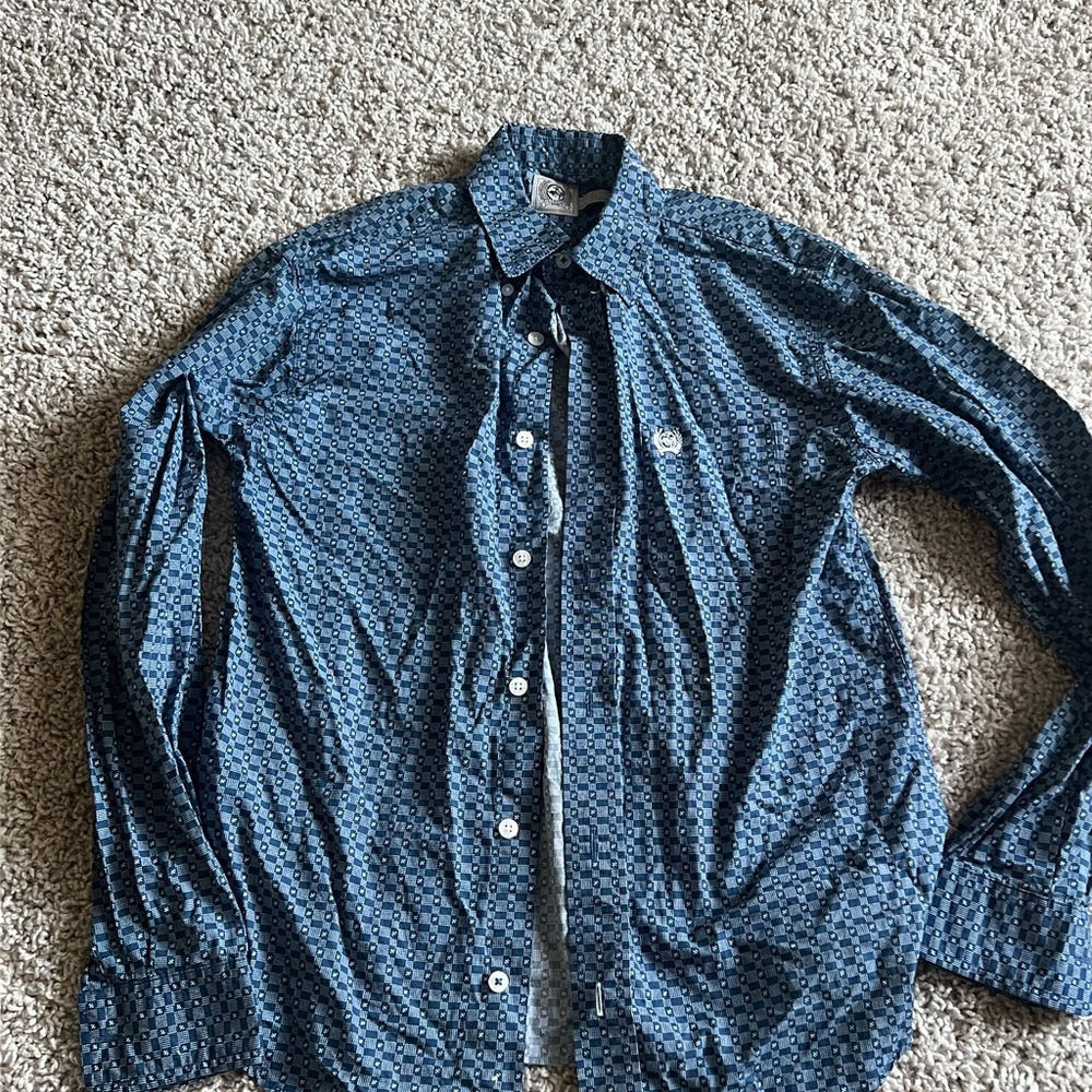 Cinch boys button down
